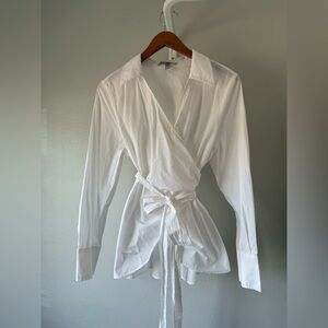 White Wrap Blouse H&M